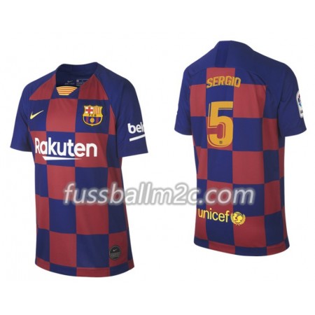 Fußballtrikots FC Barcelona Sergio Busquets 5 Heim Trikotsatz 2019-2020